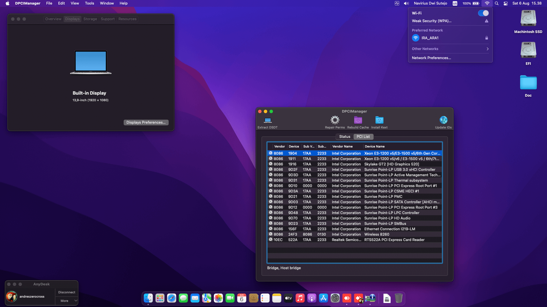 Lenovo Thinkpad T460S [SkyLake   Intel HD 520 + PS2 SMBUS + Touchscreen]   OpenCore 2